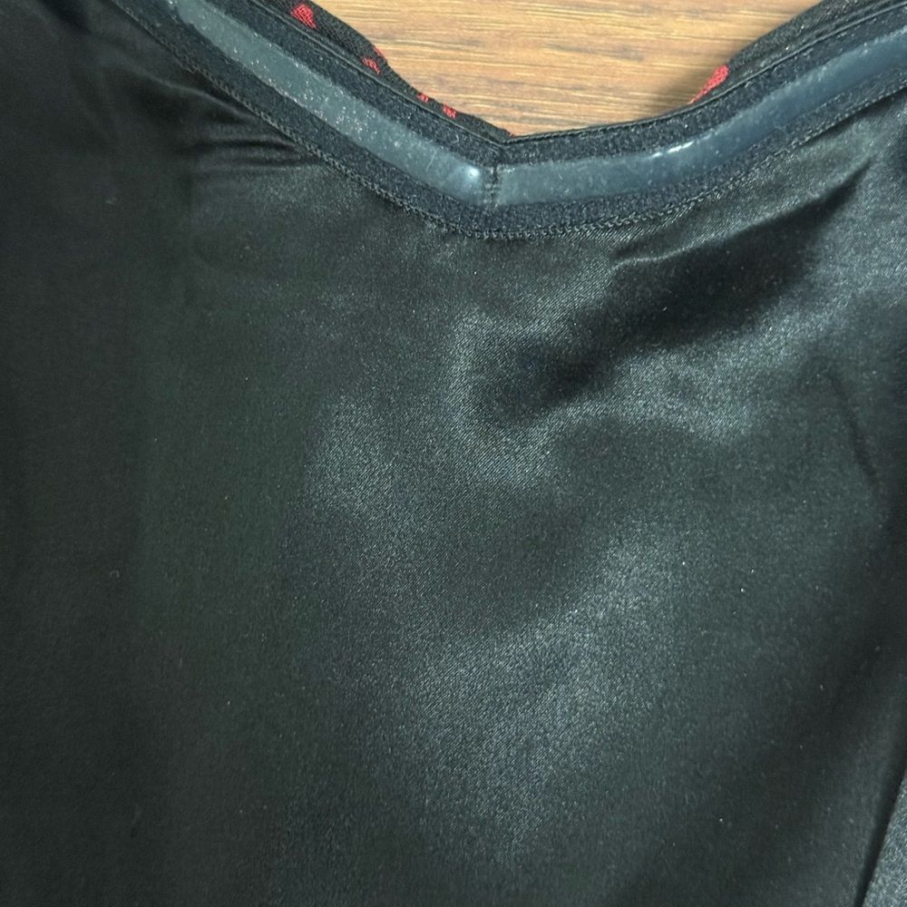 Jack Afalo Strapless Mini Dress in Burgundy/Black Floral Print. Size M. - Picture 9 of 12